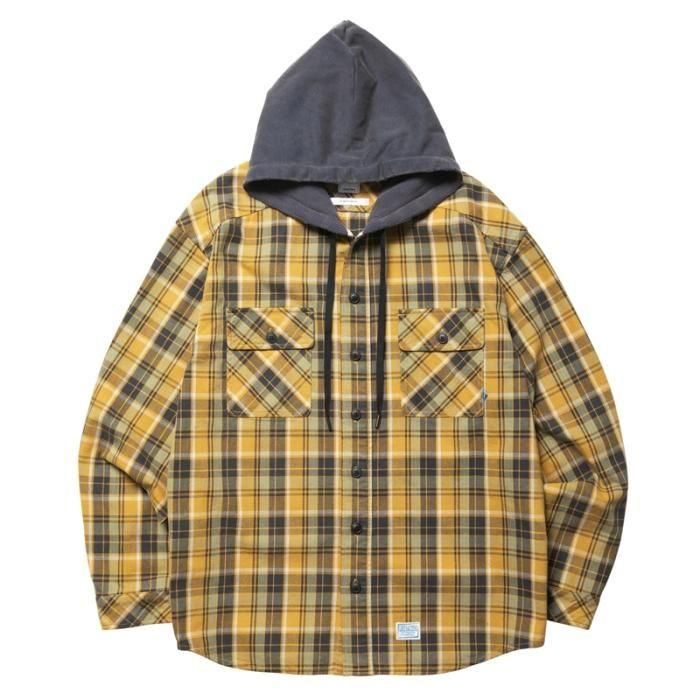 <img class='new_mark_img1' src='https://img.shop-pro.jp/img/new/icons47.gif' style='border:none;display:inline;margin:0px;padding:0px;width:auto;' />Liberaiders HOODED PLAID SHIRT (Yellow)