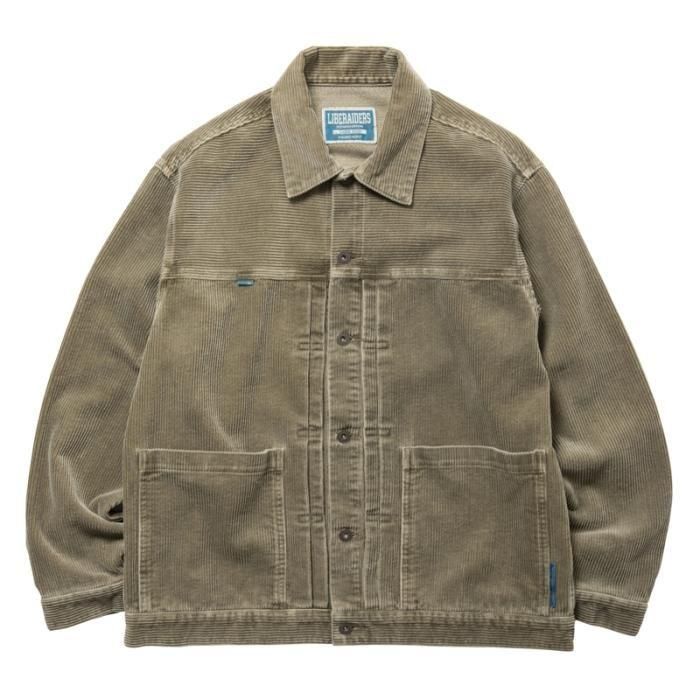 <img class='new_mark_img1' src='https://img.shop-pro.jp/img/new/icons1.gif' style='border:none;display:inline;margin:0px;padding:0px;width:auto;' />Liberaiders GARMENT DYED CORDUROY JACKET (Beige)