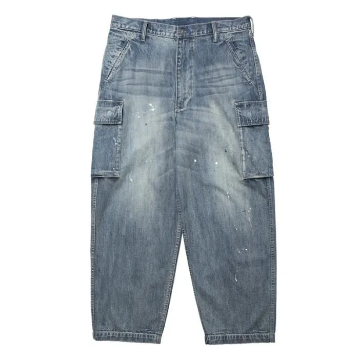 <img class='new_mark_img1' src='https://img.shop-pro.jp/img/new/icons47.gif' style='border:none;display:inline;margin:0px;padding:0px;width:auto;' />Liberaiders DENIM CARGO PANTS (Blue)