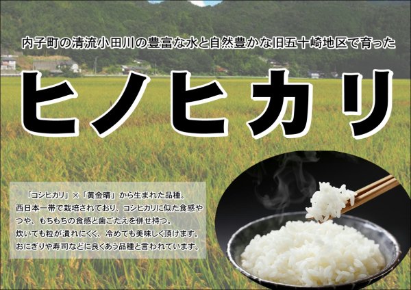 内子からり米 令和4年産ヒノヒカリ15㎏（精米5kg×3袋） - からり