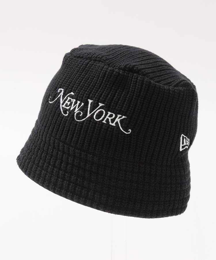 ニューエラ NE NewYork刺繍ニットバケットハット