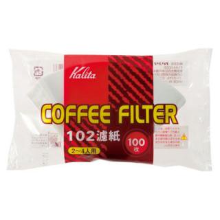 【kalita/カリタ】コーヒーフィルター　NK102濾紙 ホワイト[100枚入]