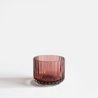 Lyngby Porcelain<br>Tealight holder Glass (Burgundy)