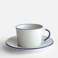 Manses Design / OVANAKER COFFEE CUP with SAUCER (Blue Line)