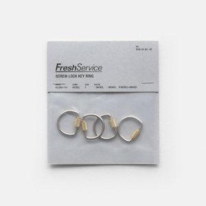 FreshService<br>Screw Lock Key Ring (Nickel×Brass)