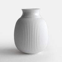 Lyngby Porcelain<br>Curve Vase 17.5cm (White)
