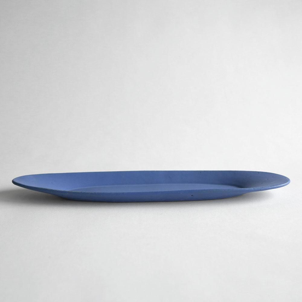 3RD CERAMICS[サードセラミックス] / 楕円皿(インディゴ）L