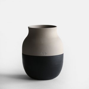 KAHLER<br>Omaggio Circulare Vase(Gray) H20cm