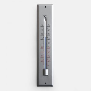 TFA DOSTMANN<br>Analogue indoor-outdoor thermometer made of aluminium 12.2041