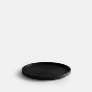 HASAMI PORCELAIN<br>THE GREY COLLECTION / RICHLITE TRAY(Black) HRS123