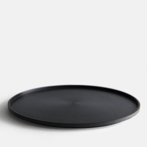 HASAMI PORCELAIN<br>THE GREY COLLECTION / RICHLITE TRAY(Black) HRS126