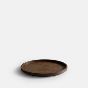 HASAMI PORCELAIN<br>THE GREY COLLECTION / RICHLITE TRAY(Dark Brown) HRN123