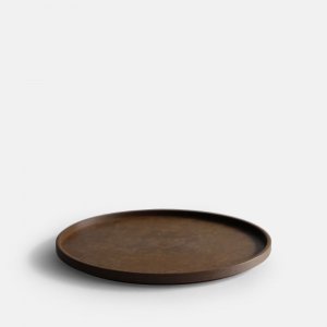 HASAMI PORCELAIN<br>THE GREY COLLECTION / RICHLITE TRAY(Dark Brown) HRN124