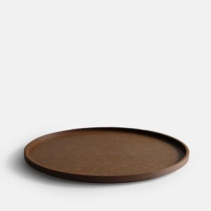 HASAMI PORCELAIN<br>THE GREY COLLECTION / RICHLITE TRAY(Dark Brown) HRN125