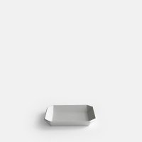 1616/arita japan / TY “Standard” Square Plate90（Plain Gray）