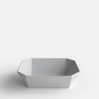 1616/arita japan / TY “Standard” Square Bowl150（Plain Gray）
