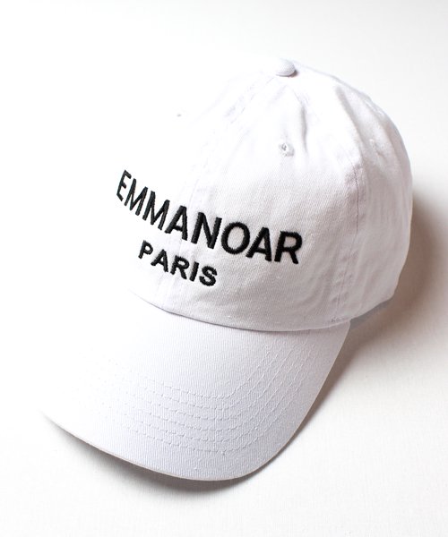 【EMMANOAR】PARIS LOGO CAP（WHITE）