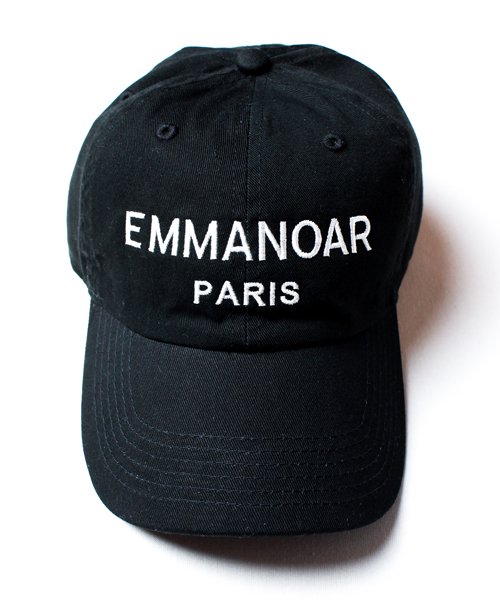 【EMMANOAR】PARIS LOGO CAP（BLACK）
