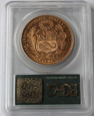 ペルー 1969 100ソル 女神の坐像 金貨 PCGS MS66! 発行枚数:540枚! ハイグレード! - 【鑑定済アンティークコイン 専門店】オンラインネットショップ通販店舗『アンティークコインワールド』へようこそ！