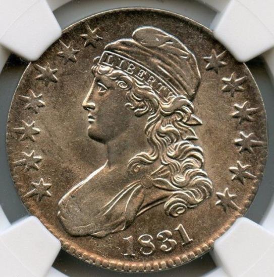 【最終大幅値下げ】アメリカ　銀貨　キャップドバスト　ハーフダイム　1831年