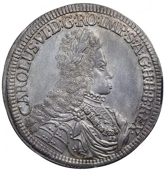神聖ローマ帝国 オーストリア 1719年 2ターラー銀貨 カール６世 NGC 