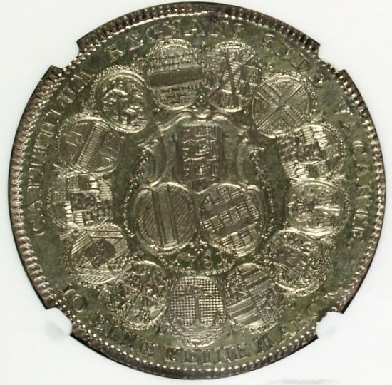 ドイツ アイヒシュタット 1781年 ターラー銀貨 セデ・ヴァカンテ 