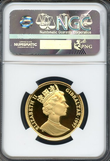 英領ジブラルタル 1997 ウナとライオン 2ポンド プルーフ金貨