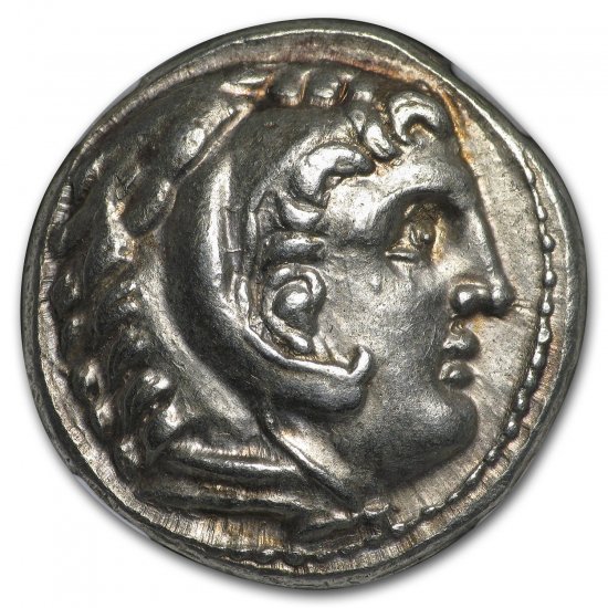 古代ギリシャ BC336-323 アレキサンダー大王 テトラドラクマ銀貨 NGC