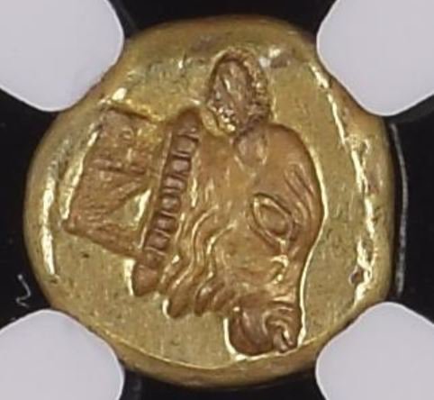 古代ギリシャ レスボス島 ミティリニ BC521-478 エレクトロン・ヘクテ貨 NGC Ch AU☆ 5/5, 5/5 Fine Style!  準未使用! 満点評価! 星付き! - 【鑑定済アンティークコイン専門店】オンラインネットショップ通販店舗『アンティークコインワールド』へようこそ！