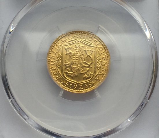 チェコスロバキア 1926 聖ヴァーツラフ ダカット金貨 PCGS MS66 最高鑑定品! - 【鑑定 済アンティークコイン専門店】オンラインネットショップ通販店舗『アンティークコインワールド』へようこそ！