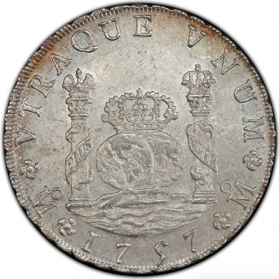 エンタメ/ホビーメキシコ　8レアル　1894年　銀貨