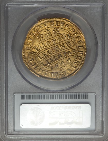 イギリス イングランド 1644 チャールズ1世 ユナイト金貨 PCGS MS62