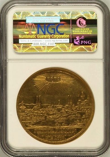 ドイツ ニュルンベルク 1698年 都市景観 4ダカット金貨 NGC AU55 鑑定唯一品！ -  【鑑定済アンティークコイン専門店】オンラインネットショップ通販店舗『アンティークコインワールド』へようこそ！