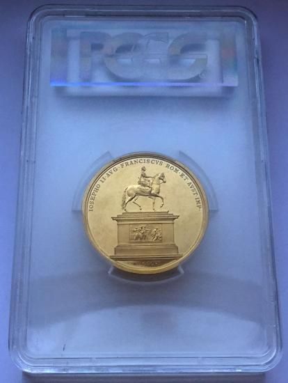 オーストリア軍 記念メダル オーストリア 1806年 フランツ2世 20ダカット相当 メダル PCGS