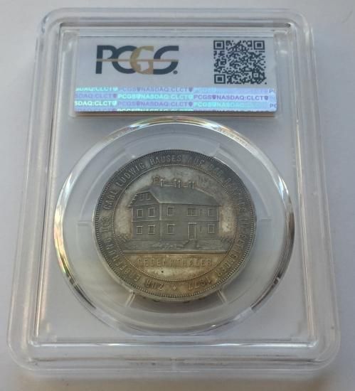 オーストリア 1877 ターラー 銀貨 ラクサルペ山荘開設記念 PCGS
