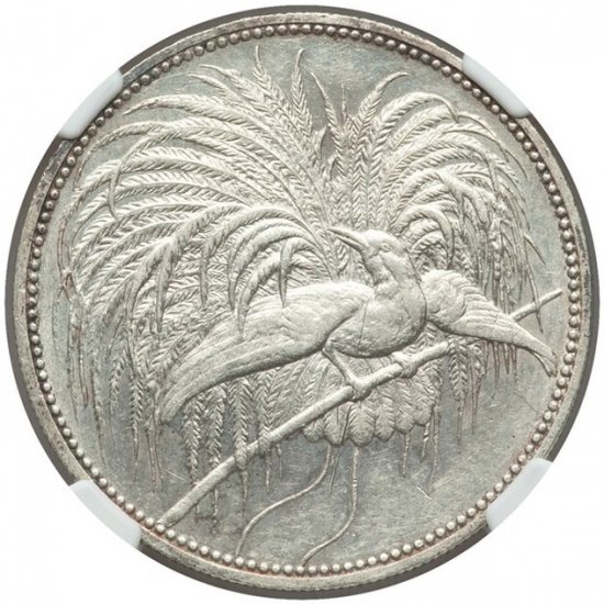 ニューギニア 極楽鳥 ５マルク銀貨 １８９４年 - 旧貨幣/金貨/銀貨 ...