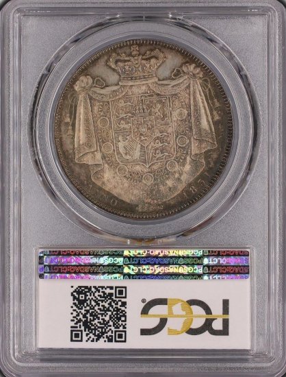 イギリス 1831 ウィリアム4世 クラウン銀貨 PCGS プルーフ64 発行枚数100枚! - 【鑑定 済アンティークコイン専門店】オンラインネットショップ通販店舗『アンティークコインワールド』へようこそ！