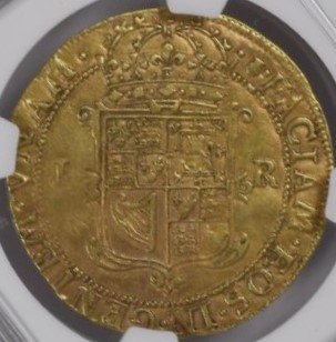 イギリス スコットランド 1604-25 ジェームズ6世 ユナイト金貨 NGC