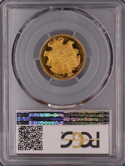 イギリス 1831 ウィリアム4世 ソブリン金貨 PCGS プルーフ63