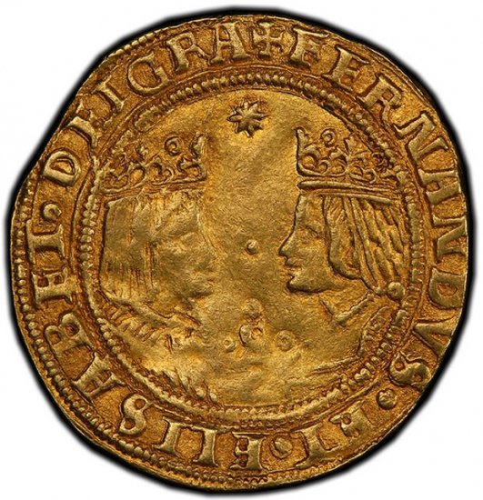 スペイン 1474-1504 フェルナンド2世 イサベル1世 2エクセレント金貨 