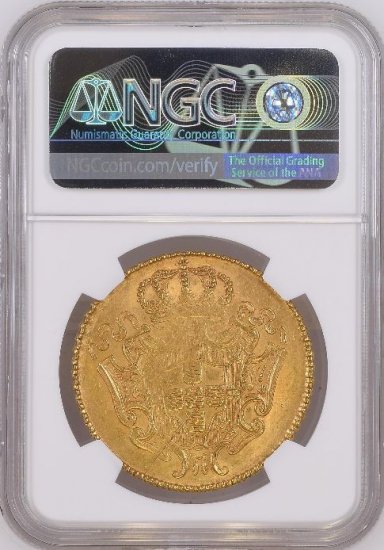 ブラジル 1728M ジョアン5世 12800レイス NGC MS61! 最高鑑定品! - 【鑑定済アンティークコイン 専門店】オンラインネットショップ通販店舗『アンティークコインワールド』へようこそ！