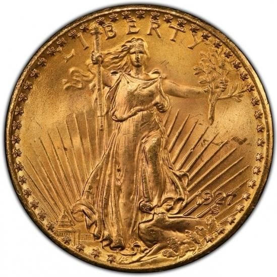 セントゴーデンス ダブルイーグル 1927年 アメリカ 20ドル金貨 楽天市場】【NGC鑑定 MS65】アメリカ ダブルイーグル20ドル