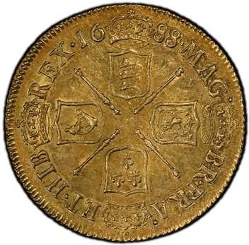 最終価格！】古銭 イギリス クラウン銀貨 ジェームズ2世 1688年 外国