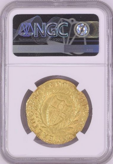 イギリス 1654 コモンウェルス ユナイト金貨 NGC MS63 最高鑑定品