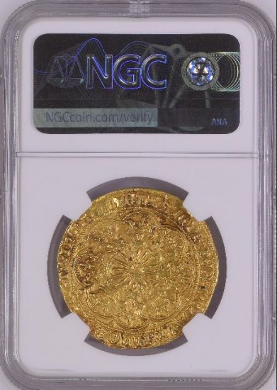 イギリス イングランド 1466-69 エドワード4世 ロイヤル金貨 NGC MS61