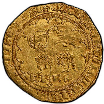 フランス 1380-1422 シャルル6世 アニエルドール金貨 黄金の羊 PCGS 