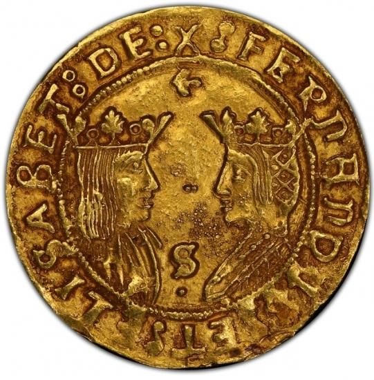 スペイン 1476-1516 フェルナンド5世 イサベル1世 2エクセレント金貨 PCGS MS63! - 【鑑定 済アンティークコイン専門店】オンラインネットショップ通販店舗『アンティークコインワールド』へようこそ！