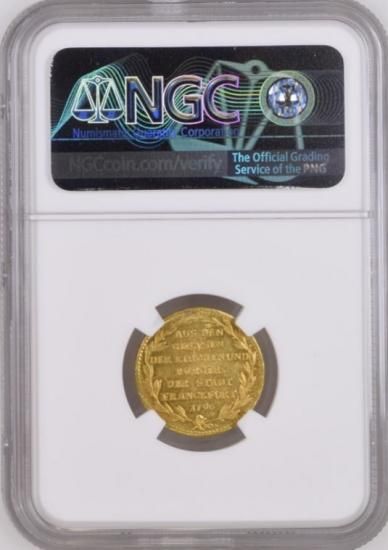 ドイツ フランクフルト 1796 ダカット金貨 NGC MS61 都市景観