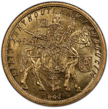 チェコスロバキア 1931 馬上の聖ヴァーツラフ 10ダカット 金貨 PCGS MS64 1,239枚! -  【鑑定済アンティークコイン専門店】オンラインネットショップ通販店舗『アンティークコインワールド』へようこそ！