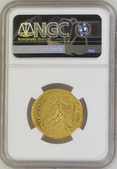 プトレマイオス朝エジプト BC246-222 プトレマイオス3世 オクタドラクマ金貨 NGC AU 4/5 4/5 準未使用! - 【鑑定済 アンティークコイン専門店】オンラインネットショップ通販店舗『アンティークコインワールド』へようこそ！